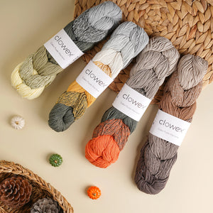 3mm cotton puzzle macrame cord with seven color blend in one skein