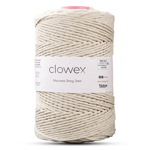 Single twist cotton macrame cord 250g spool for craft projects
