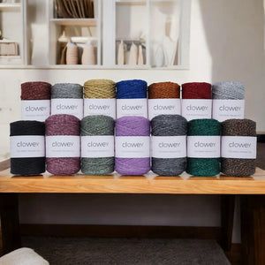 Cotton filled glitter macrame rope designed for decorative projects