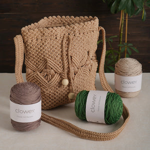 Premium soft braided rope for contemporary macrame applications