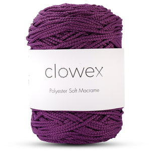 Braided polyester macrame string for functional decor