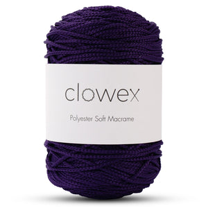 Craft-ready polyester macrame cord in 2.5mm thickness by Clowex