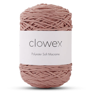 Braided polyester cord for contemporary handmade projects
