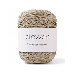 Clowex 2.5mm braided polyester macrame cord ready for modern wall art projects