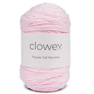Polyester Soft Macrame Cord, 2.5mm Braided Crochet and Knitting Yarn