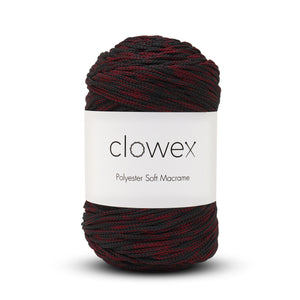 Polyester Soft Macrame Cord Multicolor, Variegated Colorful 2.5mm Braided Crochet and Knit Yarn