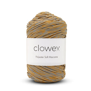 Polyester Soft Macrame Cord Multicolor, Variegated Colorful 2.5mm Braided Crochet and Knit Yarn