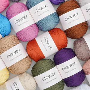 Clowex 2.5mm braided polyester macrame cord