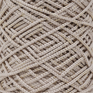 Polyester Soft Macrame Cord Glitter, 2.5mm Sparkle Glitter Yarn for Crochet and Knitting