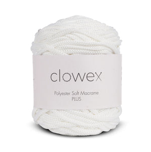 Polyester Soft Macrame Cord Plus, 5mm Braided Chunky Yarn for Crochet and Knit