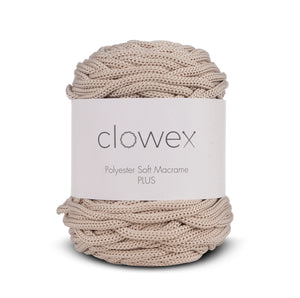 Polyester Soft Macrame Cord Plus, 5mm Braided Chunky Yarn for Crochet and Knit
