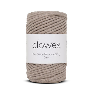 Recycled cotton cord for plant hanger and home decor projects