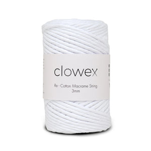 Eco-friendly recycled cotton macrame cord for wall hangings